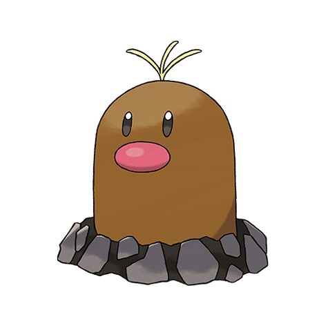 Diglett official artwork