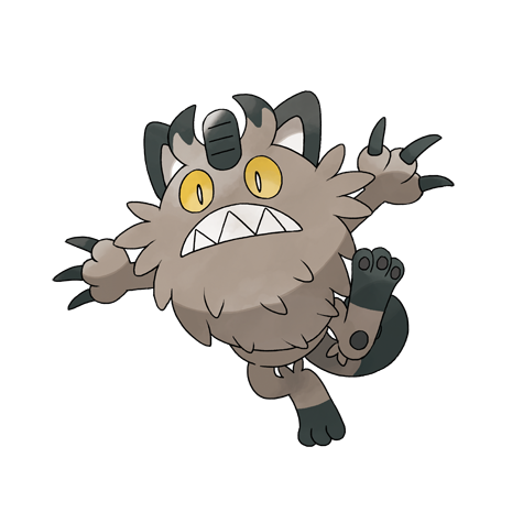 Meowth official artwork